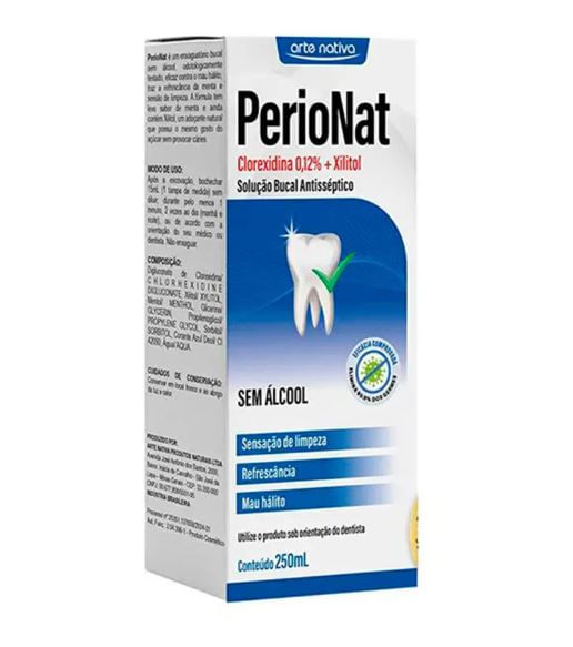 Solução Bucal Antisséptico Perionat Sem Álcool 250ml